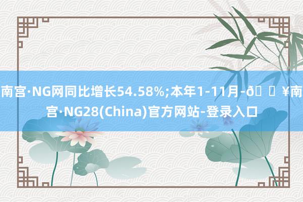 南宫·NG网同比增长54.58%;本年1-11月-🔥南宫·NG28(China)官方网站-登录入口