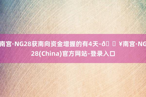 南宫·NG28获南向资金增握的有4天-🔥南宫·NG28(China)官方网站-登录入口